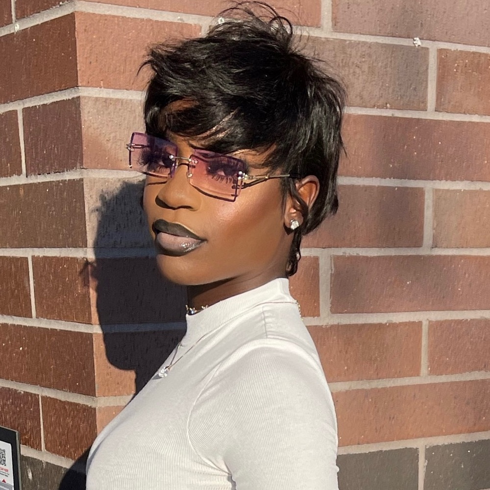 Pixie cut wig